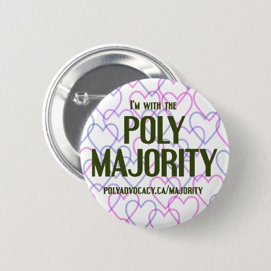 Poly Majority Button 2,25 inch (Voorkant /achterkant)