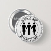 Poly Man Ronde Button 5,7 Cm (Voorkant /achterkant)