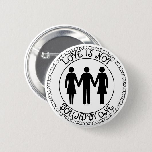 Poly Man Ronde Button 5,7 Cm (Voorkant /achterkant)