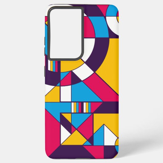 Poly Polyamory Pride Abstract Geometrisch Samsung Galaxy Hoesje (Achterkant)