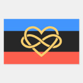 Poly Pride Vlag Sticker (Voorkant)