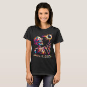 Poly Total Eclipse 8 april 2024 Skelet T-shirt (Voorkant volledig)