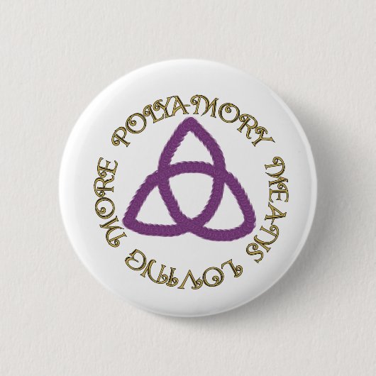 Poly Trinity Ronde Button 5,7 Cm (Voorkant)