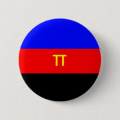 Polyamoire vlag ronde button 5,7 cm (Voorkant)