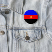 Polyamoire vlag ronde button 5,7 cm (In situ)