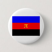 Polyamoire vlag ronde button 5,7 cm (Voorkant)
