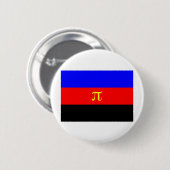Polyamoire vlag ronde button 5,7 cm (Voorkant /achterkant)