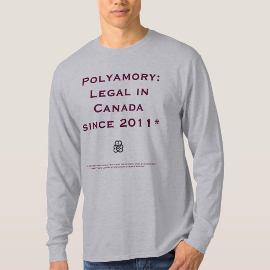 Polyamorie: Juridisch in Canada (of is het..?) T-shirt (Voorkant)