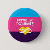 polyamorie normaliseren ronde button 5,7 cm (Voorkant)