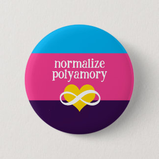 polyamorie normaliseren ronde button 5,7 cm