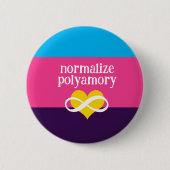 polyamorie normaliseren ronde button 5,7 cm (Voorkant)