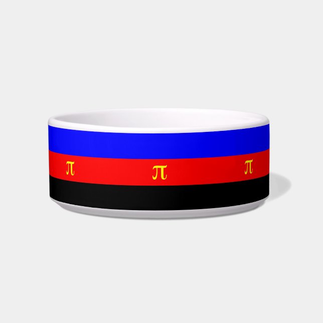 Polyamorie Pride-vlag Voerbakje (Voorkant)