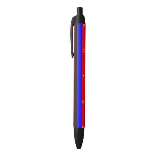 Polyamorie Pride Vlag Zwarte Inkt Pen (Top (Verticaal))