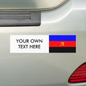 Polyamorie Pridevlag Bumpersticker (Op auto)