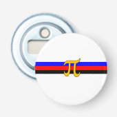 Polyamorie Pridevlag Button Flesopener (Voorkant)