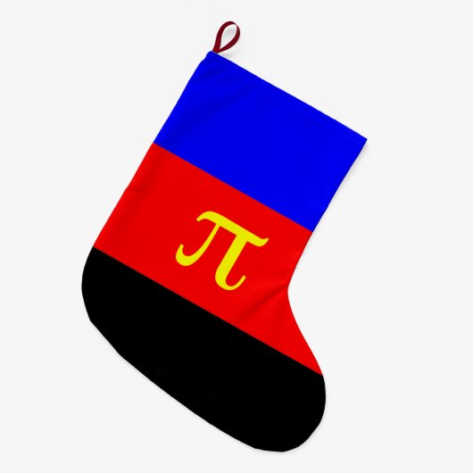Polyamorie Pridevlag Grote Kerstsok (Voorkant (Hangend))