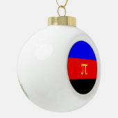 Polyamorie Pridevlag Keramische Bal Ornament (Links)