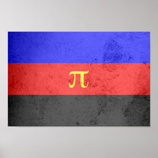 Polyamorie Pridevlag Poster (Voorkant)
