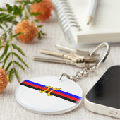 Polyamorie Pridevlag Sleutelhanger (Voorkant Rechts)