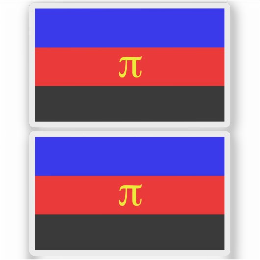 Polyamorie Pridevlag Sticker (Voorkant)