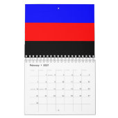 Polyamorie Pridevlag Strepen Kalender (Feb 2027)