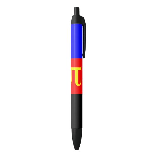 Polyamorie Pridevlag Zwarte Inkt Pen (Achterkant (Verticaal))