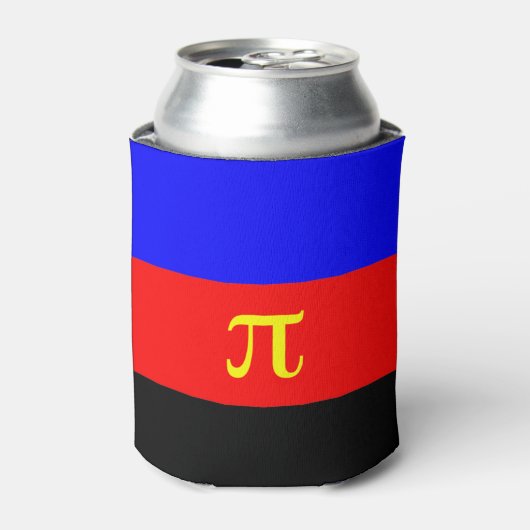 Polyamorie trots vlag blikjeskoeler (Blikje Voorkant)