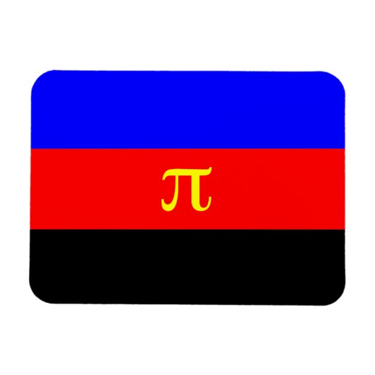 Polyamorie trots vlag magneet (Horizontaal)