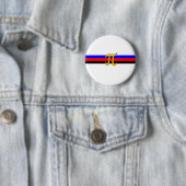 Polyamorie trots vlag ronde button 5,7 cm (In situ)
