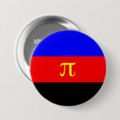 Polyamorie trots vlag ronde button 7,6 cm (Voorkant /achterkant)