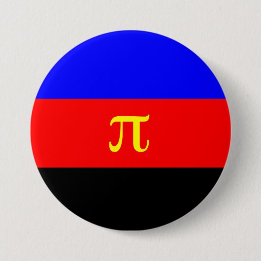 Polyamorie trots vlag ronde button 7,6 cm (Voorkant)