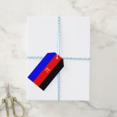 Polyamorie trotsvlag cadeaulabel (Met Touw)