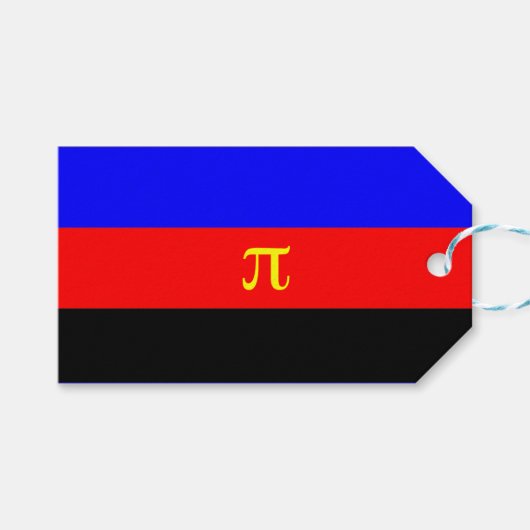 Polyamorie trotsvlag cadeaulabel (Voorkant (Horizontaal))