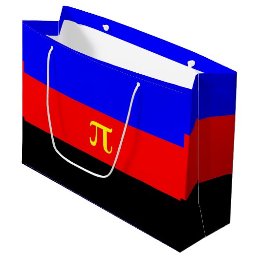 Polyamorie trotsvlag groot cadeauzakje (Voorkant Gekanteld)