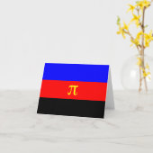 Polyamorie trotsvlag kaart (Gele Bloem)