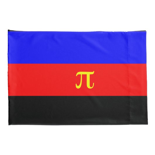 Polyamorie trotsvlag kussensloop (Achterkant-Rechts)