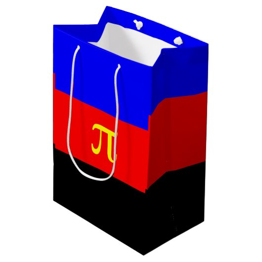 Polyamorie trotsvlag medium cadeauzakje (Voorkant Gekanteld)