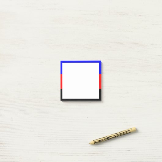 Polyamorie trotsvlag post-it® notes (Op bureau)