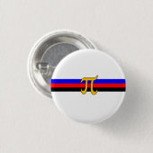 Polyamorie trotsvlag ronde button 3,2 cm (Voorkant /achterkant)