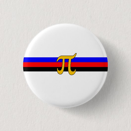 Polyamorie trotsvlag ronde button 3,2 cm (Voorkant)