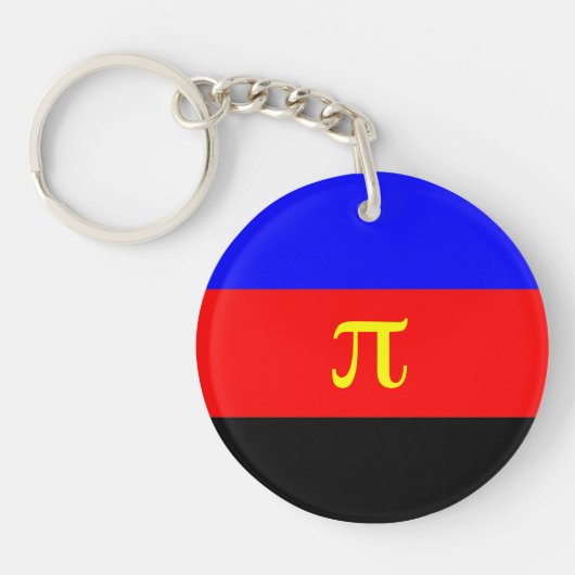 Polyamorie trotsvlag sleutelhanger (Voorkant)