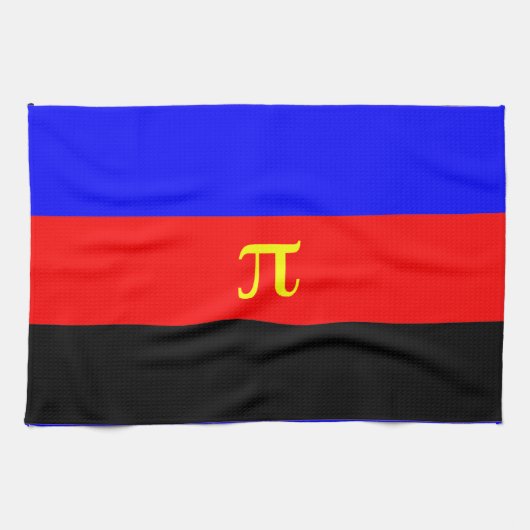 Polyamorie trotsvlag theedoek (Horizontaal)