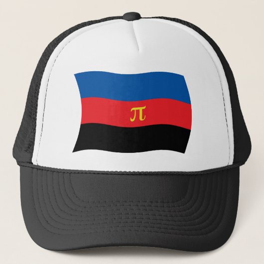 Polyamorie Vlag Hoed Trucker Pet (Voorkant)
