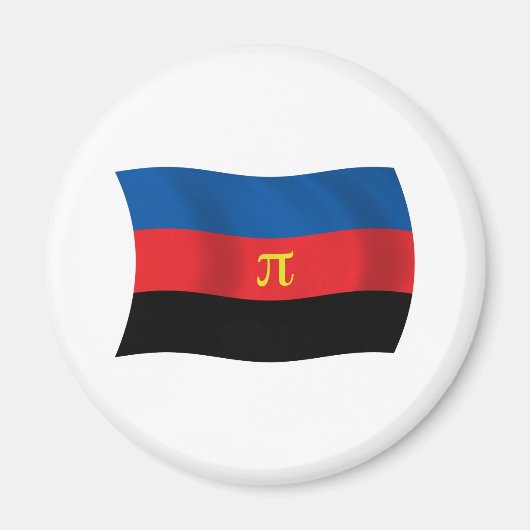 Polyamorie Vlag Magneet (Voorkant)