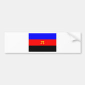 Polyamorische vlag — Pi 3-kleur Bumpersticker (Voorkant)