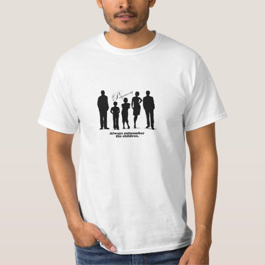 Polyamory, altijd meer dan kinderen t-shirt (Voorkant)