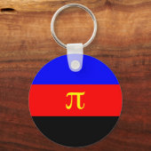 Polyamory Flag -- Pi 3-color Sleutelhanger (Voorkant)