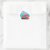 Polyamory Flag Pride Lgbtq Cute Penguin Ronde Sticker (Tas)