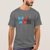 Polyamory Flag Pride Lgbtq Dogs French Bulldog T-shirt (Voorkant)