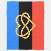 Polyamory Infinity Heart Fleece Blanket (Voorkant)